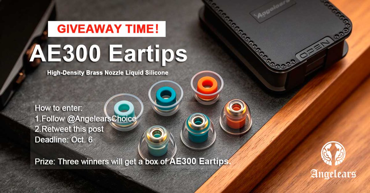 AngelearsChoice's tweet photo. 🚀 GIVEAWAY TIME! 🎉

To celebrate the official launch of the brand-new Angelears' Selected Eartips  AE300, we are giving away 3 boxes of our premium Angelears' Selected Eartips  AE300 (S/M/L - 3 pairs)! 🎧✨
🎁 Prize: 1 box of Angelears' Selected Eartips  AE300 (S/M/L - 3 pairs) per winner
🏆 Winners: 3 lucky winners (1 box each!)
⏳ Duration: Sep 29 - Oct 6

👇 How to enter:
1⃣Follow us
2⃣Retweet this post 🔄

🔗 Grab yours here: https://t.co/4ICC6GqMYP

Good luck everyone! 🍀👇