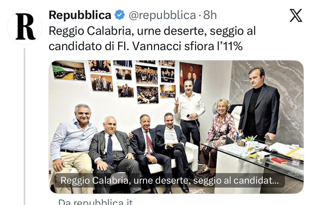 gallettediriso's tweet photo. Se ha votato solo il 20% degli aventi diritto, significa che, su 10 persone, hanno votato appena 2. Per logica, il voto è nullo! Eppure, gran parte della stampa filogovernativa esulta e parla addirittura di successo. Ma successo per chi, esattamente? https://t.co/qBMp6MmgUt