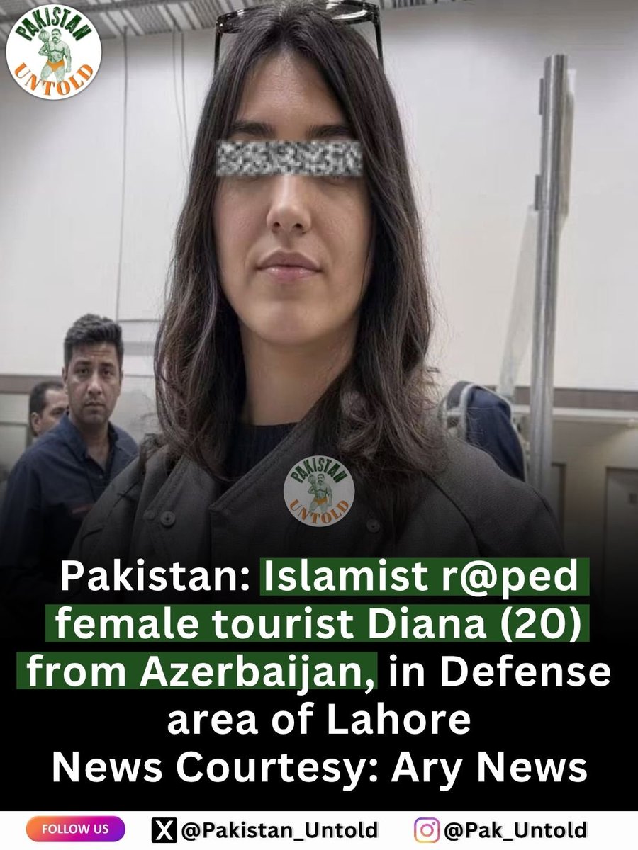 pakistan_untold's tweet photo. Another woman from a 'brotherly' country gang-r@ped in Lahore. She was invited by her Muslim female 'friends' over dinner. From there, 4 Muslim 'friends' took her in a car for sightseeing. They drugged and r@ped her one by one.

Lessons for girls: 'Muslim friends' don't exist. https://t.co/FPFRFLbeIQ