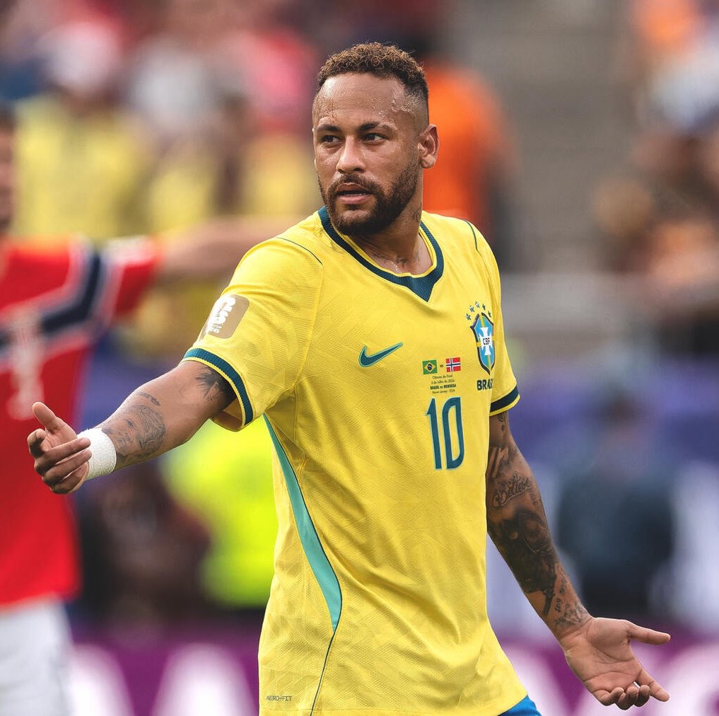 GingaBonitoHub's tweet photo. Neymar’s final Seleção numbers:

🏟️ 130 Games
⚽ 80 Goals
🅰️ 58 Assists

Whatever comes next for Brazil, we should never normalize what the man did in yellow. https://t.co/CycDgjETNn
