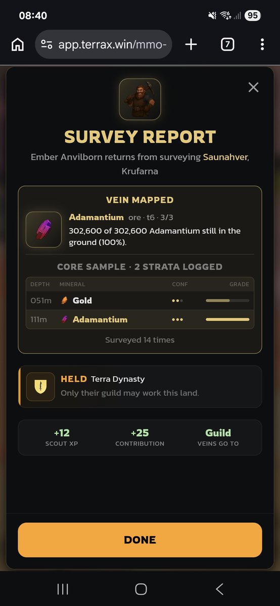 TerraX_Official's tweet photo. 🗺️ DID YOU KNOW?

In TerraX, land isn’t just territory. It has an economy beneath it.

You can claim the rights to a piece of land and survey it over time to uncover what’s actually buried beneath the surface. ⛏️

Once you own it, you can:

🏴 Control the land and its resources
🔍 Survey it to reveal hidden deposits
💰 Tax other players who mine on your land
📦 Collect resources passively
⚔️ Defend and expand your territory
⛏️ Or keep the resources for yourself

A random piece of the map could be hiding something valuable.

The deeper you investigate, the more you discover.

The question isn't just where you want to build. It's what's underneath it. 🌍

#TerraX #BrowserGame #MMORPG #StrategyGame #Gaming #titanx #web3