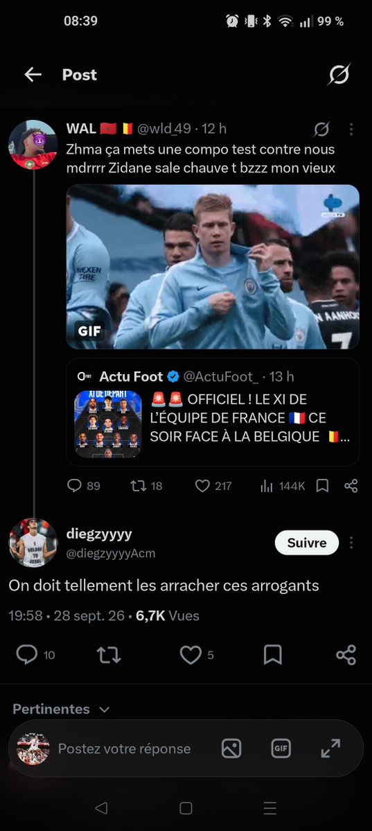 Taydz72's tweet photo. @SignalFootBE Bonjour, les gens chez vous avant le match : https://t.co/svktLhDIfd