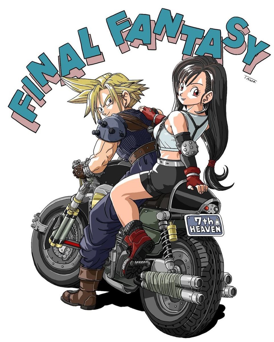 ClotiCollection's tweet photo. Cloud and tifa Official Artwork 

Artist by: Mitsuhiro Arita https://t.co/XgLUUhgIH3