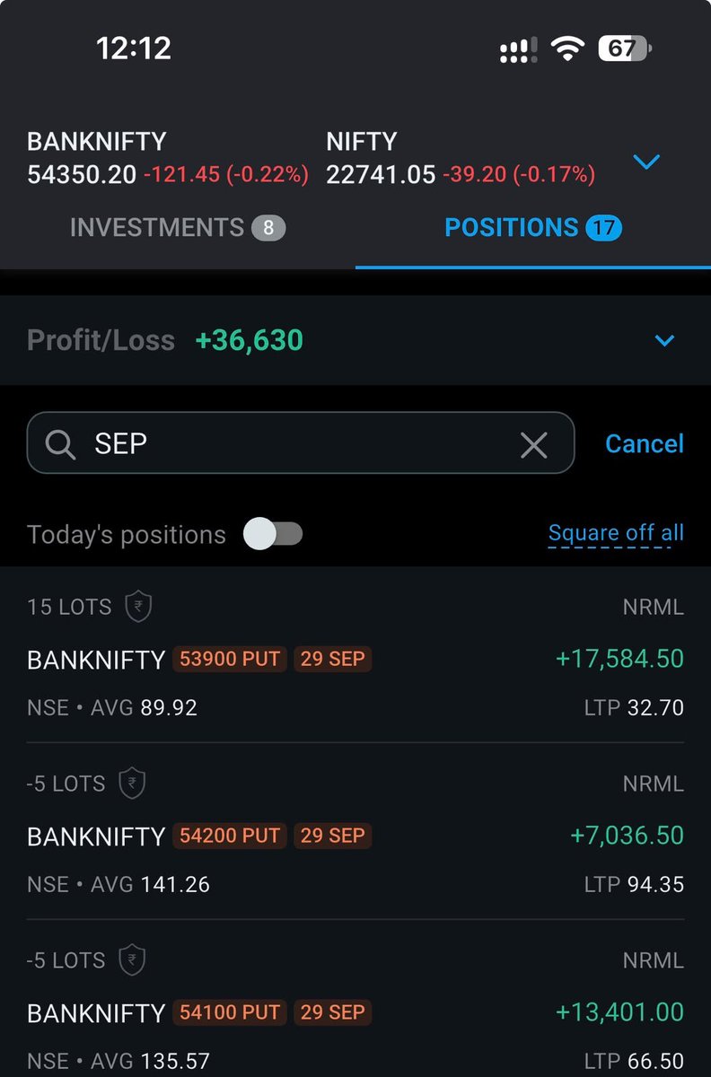 VineetTandon77's tweet photo. #banknifty #backspreads
Here is another example in works as few wanted to know strikes... 2 adjustments and its almost flat blue line with Sls placed on sell legs too ... Managing risk is more important now to not give away back !!!!!! https://t.co/PjiVePm8Z5