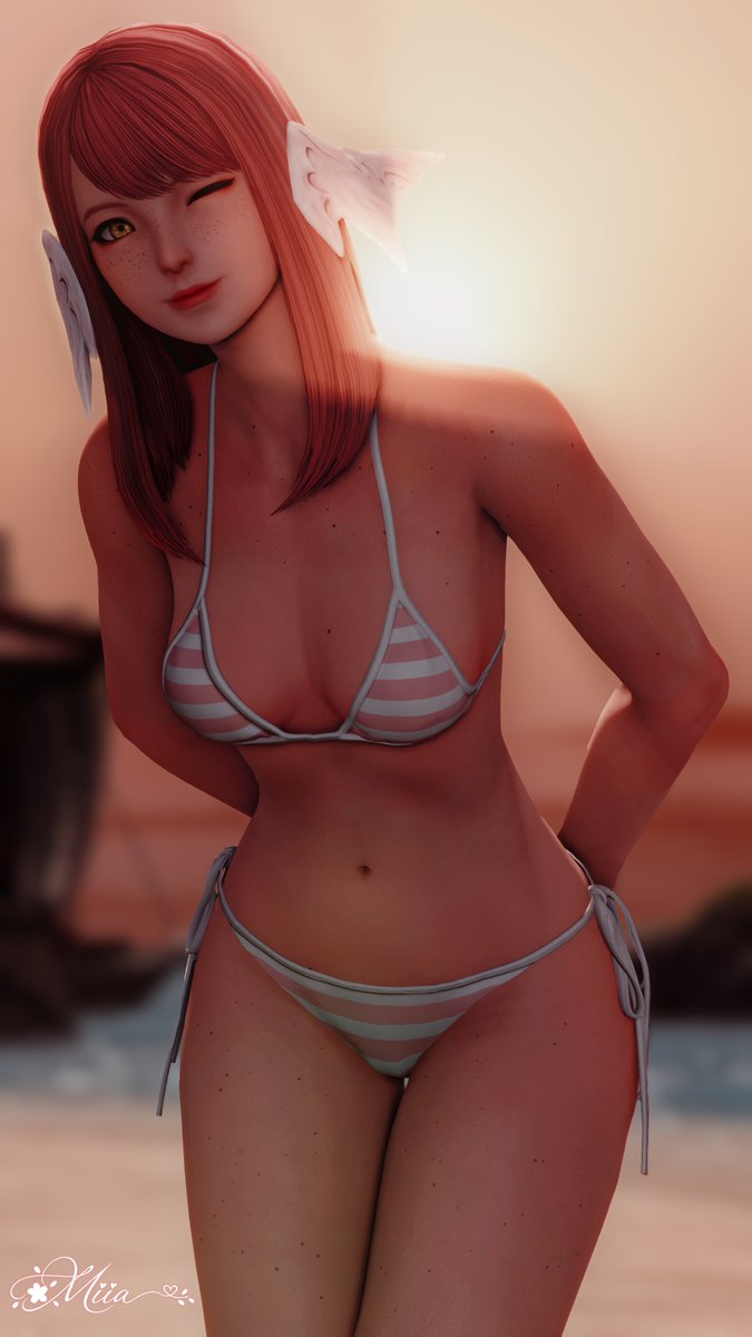 Mxiiva's tweet photo. 今日は一緒に海で遊べて楽しかった〜 また一緒に来ようね…？🥺💕

#ffxiv #gposers #aura #アウラ #ff14ss https://t.co/KikkyYeC64