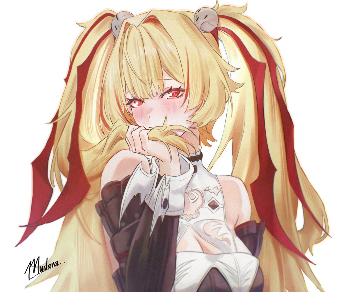 iScreamLatte's tweet photo. Claret blushing?⚡️🍩

#zzzero📷 #ZenlessZoneZero‌ #Claret https://t.co/pJn7MqvaDI