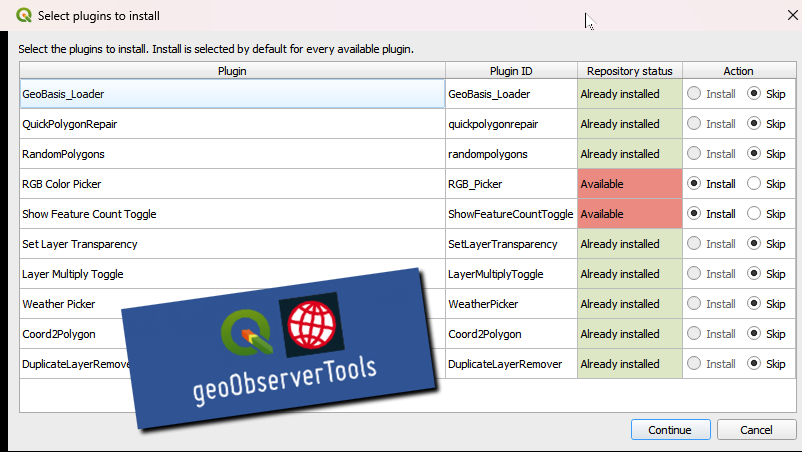 geoObserver_'s tweet photo. geoObserverTools-Plugin: Der Installer / The installer https://t.co/i9yIL1O4Sp #geoObserverTools #qgis #plugin #switch2qgis #gistribe #gischat #fossgis #foss4g #OSGeo #spatial #geospatial #opensource #gis #geo #geoObserver pls RT https://t.co/PakImOqreh