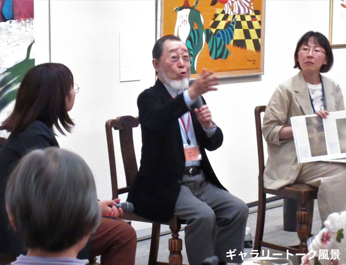 obusemuseum's tweet photo. 長野県立美術館と当館との交流名品展「信州のダイナミズム―疎開画家たちの作品を中心に」のギャラリートークは、好評のうちに幕を閉じた。千波先生のトークは興味深く、笑いも絶えません。 https://t.co/fS0aPKt1LE