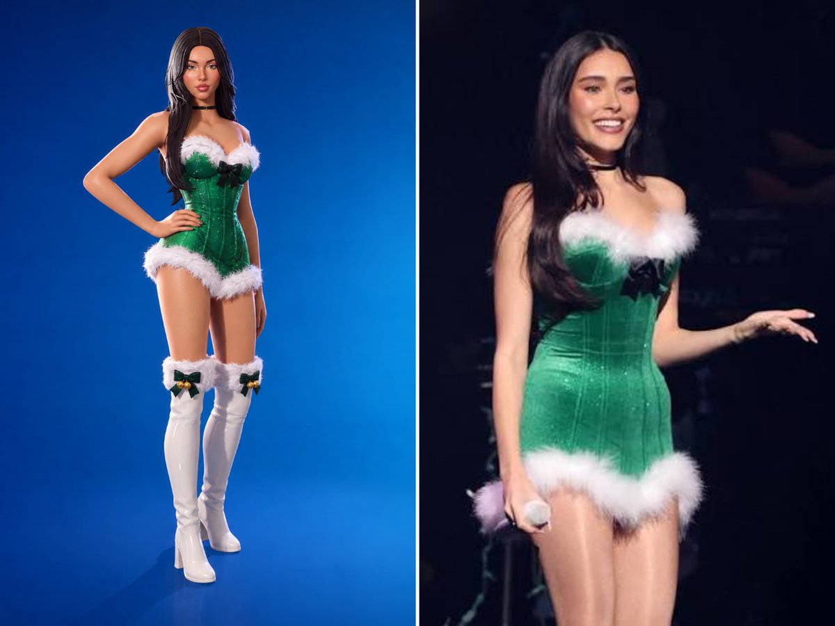 Bobo00713's tweet photo. Christmas Madison Beer Skin in @Fortnite | Concept
#Fortnite https://t.co/hNHI9RYfRF