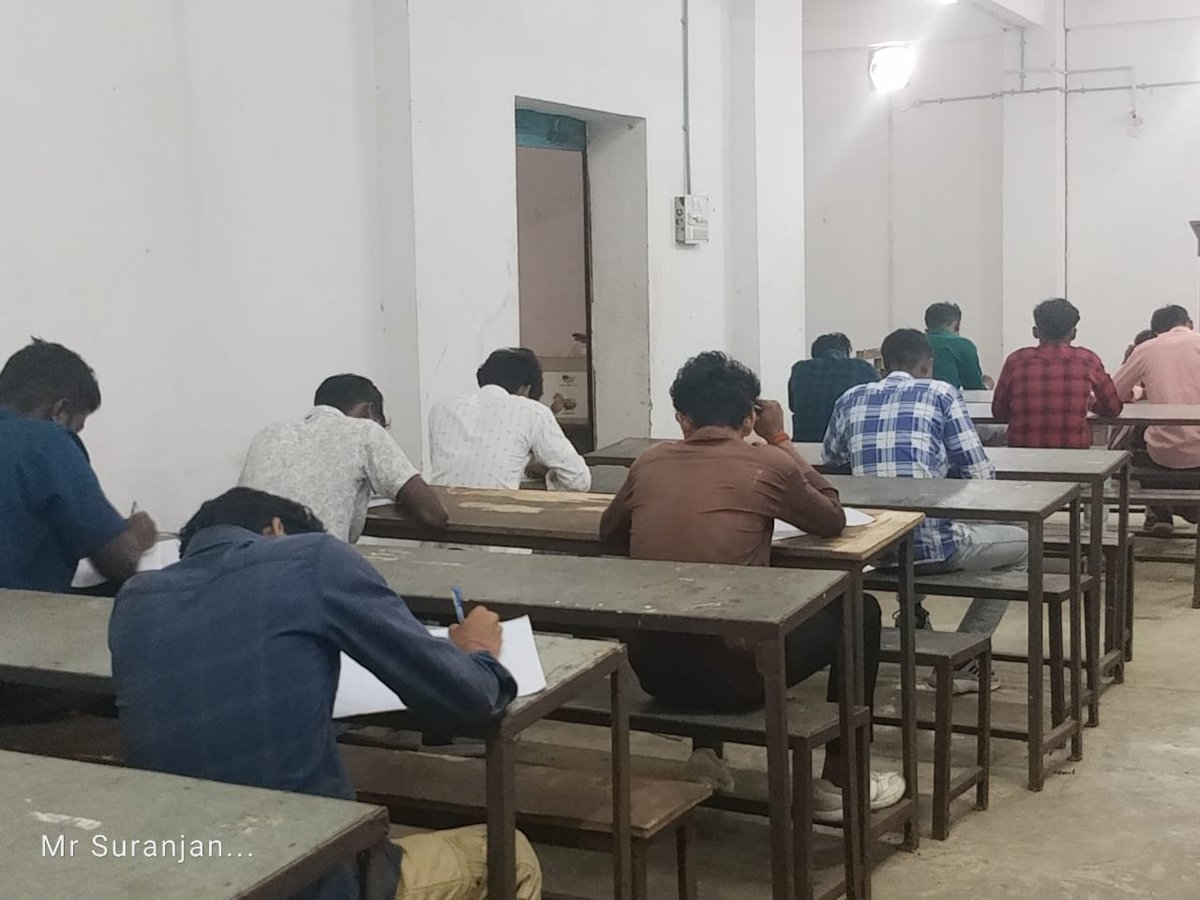GManbazar's tweet photo. Class test in progress for Electrician Trade, Session 2026-2028.
Govt. ITI Manbazar https://t.co/c22wq9ajZT
