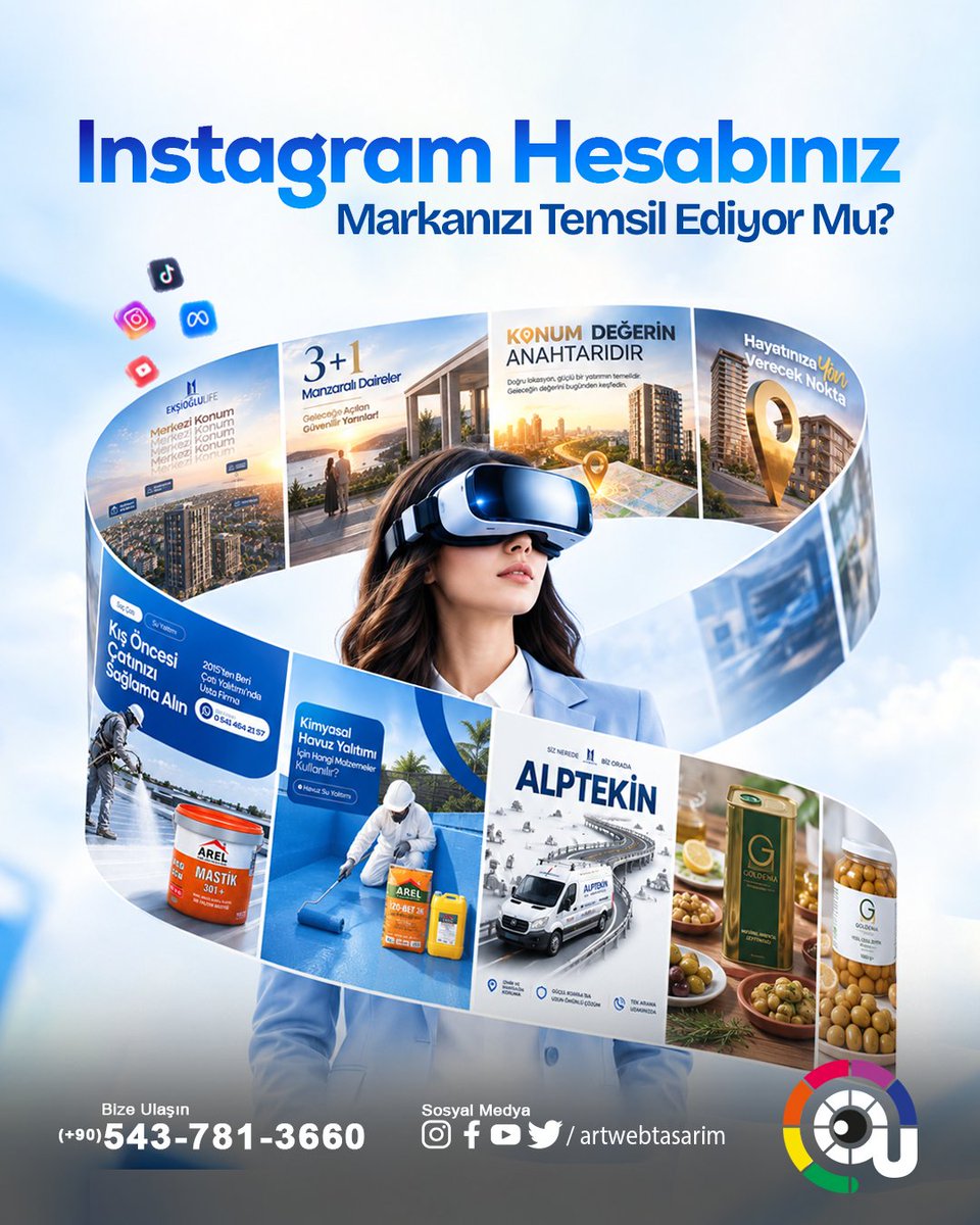 artwebtasarim's tweet photo. Instagram’ınız markanızı doğru yansıtıyor mu?
Art Web olarak İzmir sosyal medya yönetimi hizmetimizle markanıza özel içerik stratejisi oluşturuyoruz.
☎ 0543 731 36 60

#İzmirSosyalMedya #İzmirSosyalMedyaYönetimi #İzmirSosyalMedyaAjansı #SosyalMedyaYönetimi #InstagramYönetimi https://t.co/dF0sQFQYOX