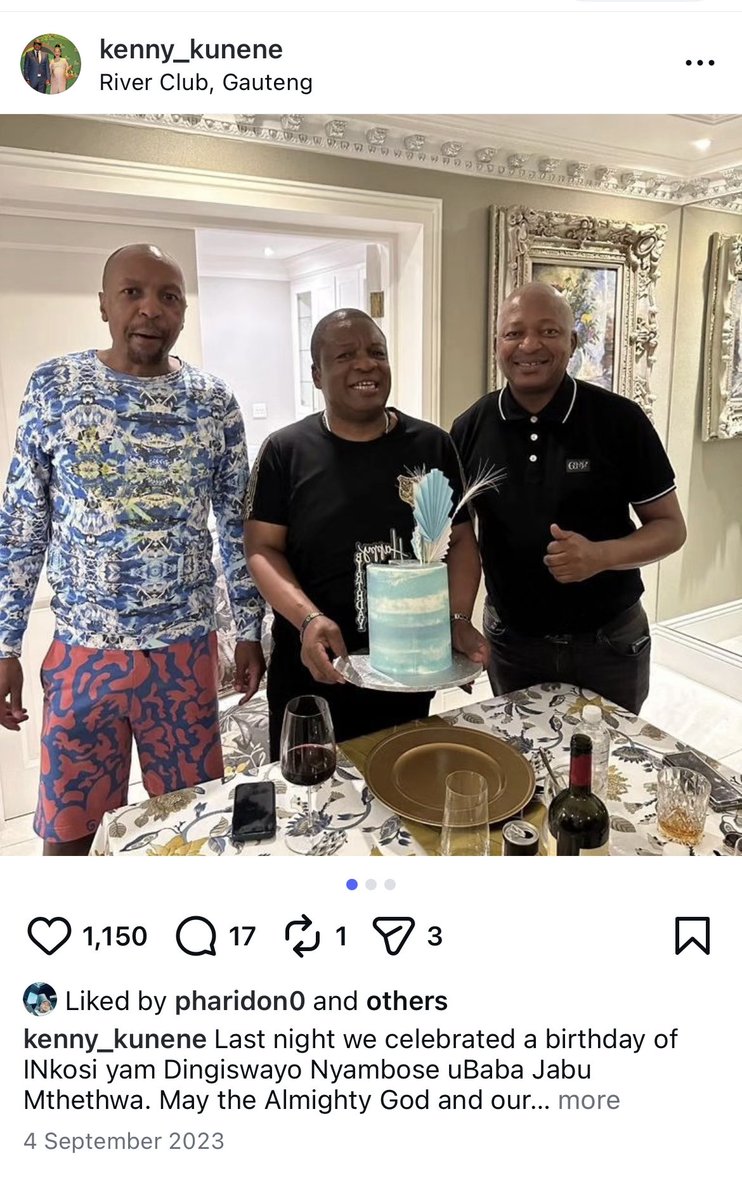_SAFirst_'s tweet photo. ‼️🚨@Kenny_T_Kunene deputy president of @VotePA_SA photographed with questionable characters  (Joe Ferrari ,Malcom X, General Sibiya & King Nyambose/Mthethwa who he refers to as brothers .

This is the same Kenny Kunene who questioned @Julius_S_Malema of the @EFFSouthAfrica relationship with King Mswazi 

• General Sibiya - Accused of rape ,trafficking,sexual grooming of a minor ,Having improper links to alleged organised-crime figures, particularly Katiso “KT” Molefe and Vusimuzi “Cat” Matlala  & benefiting from or being financially supported by Matlala.

•Kagiso Molefe - The NPA says Molefe and three co-accused face 35 charges, including murder, conspiracy to commit murder, and unlawful possession of firearms and ammunition. The State alleges that Molefe orchestrated the killing of DJ Sumbody (Oupa Sefoka). 

•Malcom X - The central issue involving him is the 6 December 2024 arrest of Katiso “KT” Molefe at his Sandhurst home.
During the operation, Malcolm X contacted then-Hawks head Lt-Gen Godfrey Lebeya, saying that people at the property were allegedly impersonating Hawks officers. Interference with the arrest operation. 

2 September 2026, the Commission confronted Lebeya with a WhatsApp message Malcolm X sent him that night. It thanked him for sending people to verify that the men were police officers and referred to “King Nyambose.”

• King Nyambose/Mthethwa 

identified as one of the five men in a photograph presented to the Madlanga Commission as alleged members of the so-called “Big Five” organised-crime network.
