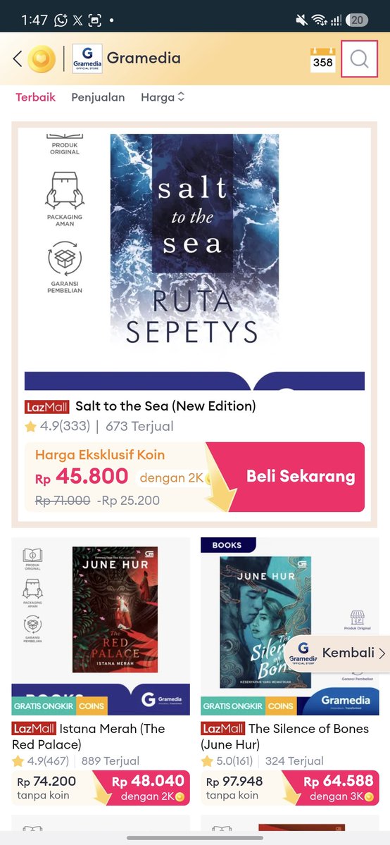 jsongseongs's tweet photo. tapi tetep aja lazada paling gong kalau mau jajan buku di gramedia 😭
https://t.co/jnMOWuJS4T https://t.co/1W26lwH6MK