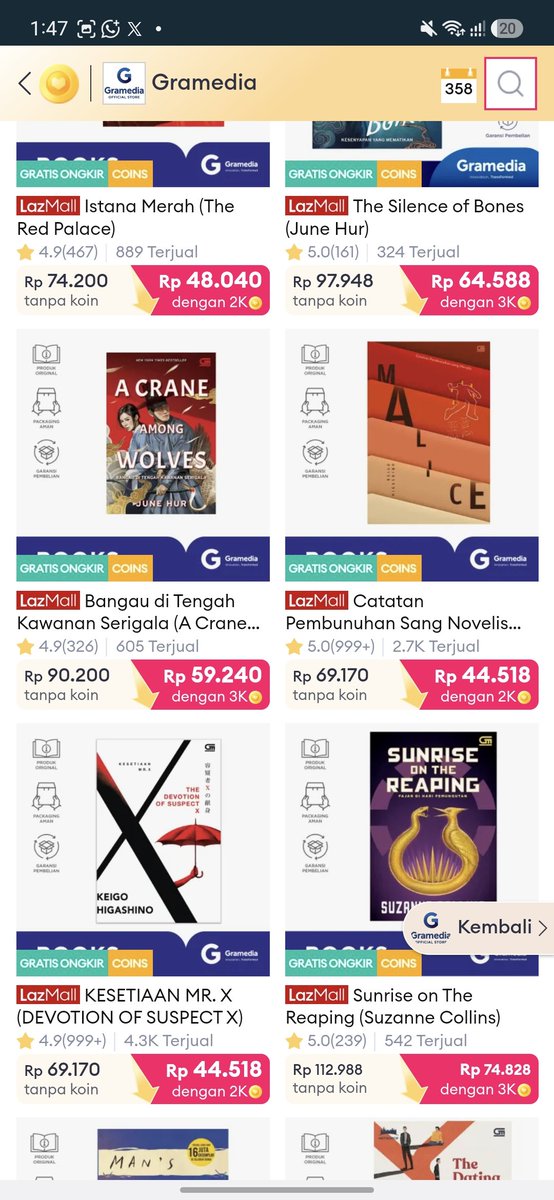 jsongseongs's tweet photo. tapi tetep aja lazada paling gong kalau mau jajan buku di gramedia 😭
https://t.co/jnMOWuJS4T https://t.co/1W26lwH6MK