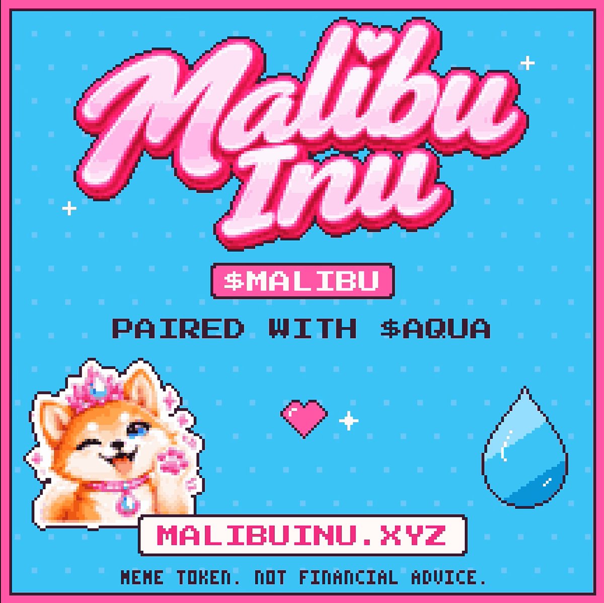 malibu_inu's tweet photo. @Aqua_Launchpad Congratulations! $MALIBU loves $AQUA. https://t.co/DURDqcyH4u