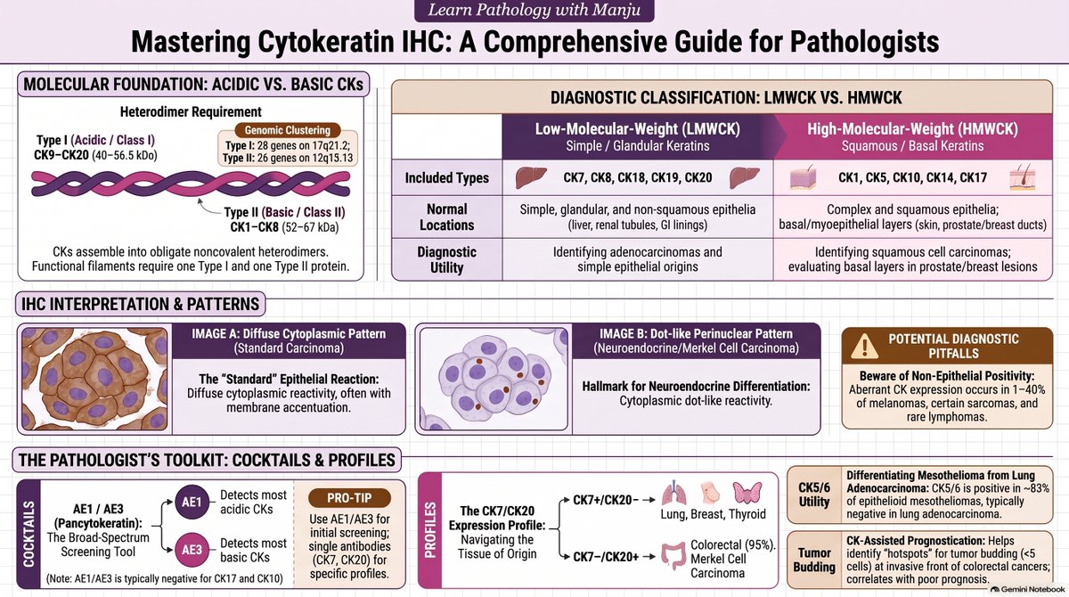 ManjulaNavamani's tweet photo. Cytokeratin: IHC
#LEARNPATHOLOGYWITHMANJU #ihc #histopathology #pathresidents #neetpg https://t.co/XCRSYLR5FO