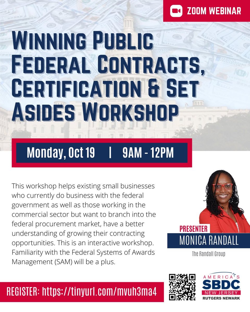 BizRepublicNews's tweet photo. #SmallBusiness | The “Winning Public Federal Contracts, Certification &amp; Set Asides Workshop” is an all-day #trainingcourse that will provide growth-focused small businesses with an in-depth understanding of how to navigate federal contracting... https://t.co/60xyKnjKDb https://t.co/kxd7dnGE4K
