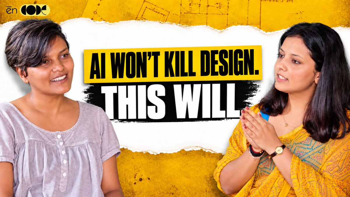 codeeduofficial's tweet photo. Can design solve a problem while creating another?

In the latest enCODE Podcast, Mansi Kulashri and Sweety unpack how design shapes aspiration, consumption and sustainability.

Watch now: https://t.co/ls0UkCzbQR https://t.co/c3PT4kxF9k