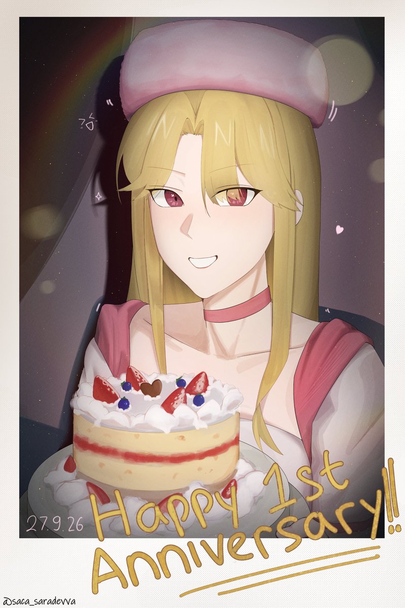 Saca_Saradevva's tweet photo. Congrats for the anniversary @EvieMomoka https://t.co/r48Y3DssOB