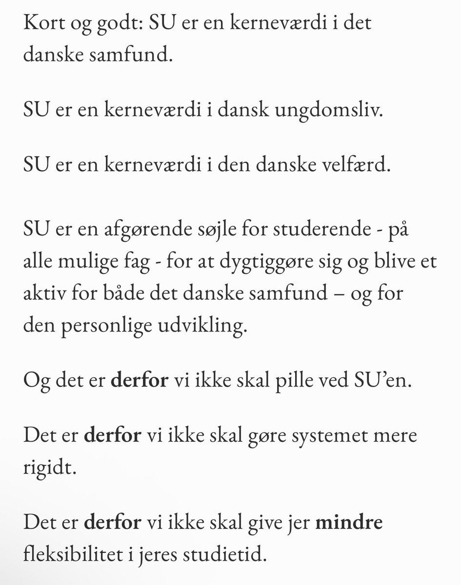 nielsthdahl's tweet photo. Paradoksalt nok er det Pia Olsen Dyhrs egne ord, der bedst kan bruges som kommentar på, at hun nu er med til at foreslå forringelser af SUen. 

"Det. Giver. Ingen. Mening."

#dkpol 

https://t.co/C6Jw7gEcTU https://t.co/LhIHmCJLdb