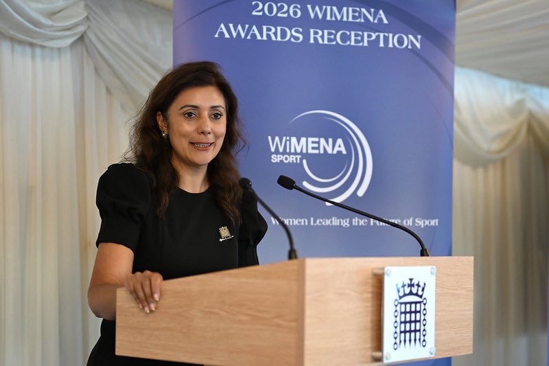 Nus_Ghani's tweet photo. Looking back at an inspiring afternoon with @wimenasport celebrating the talents and accomplishments of women in sport in the UK and the Middle East! 

Inspiring change through collaboration and influence, women from all backgrounds came together to hear stories of resilience and celebrate the achievements of the award winners. 

Here’s to next year’s awards! 🎉👏🏻