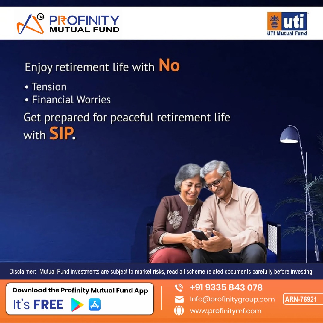 profinitymf's tweet photo. Your retirement goals deserve a plan. An SIP can help you invest regularly towards them. 🧡

Mutual fund investments are subject to market risks. Read scheme documents carefully.

#SIP #RetirementPlanning https://t.co/2b5NcgWUN2