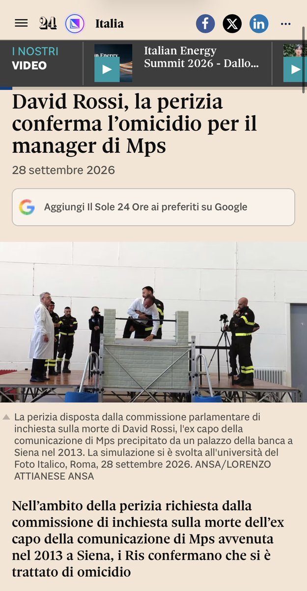 fratotolo2's tweet photo. Senza Commissioni parlamentare d’inchiesta e senza il coraggio della figlia acquisita Carolina Orlandi, la morte di David Rossi sarebbe stata archiviata come suicidio. 

Ora qualcuno sta tremando. https://t.co/jYLM5SfPFy
