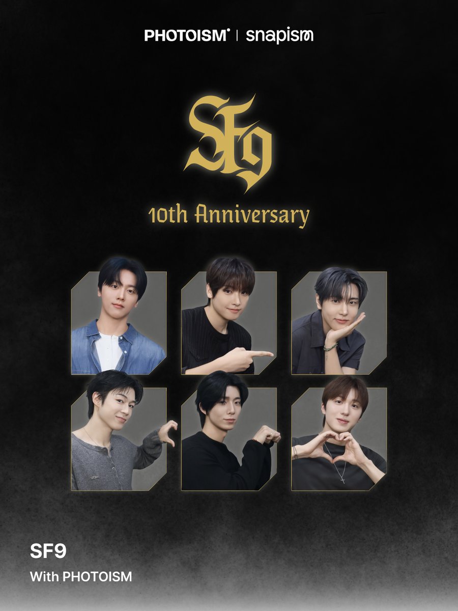 PhotoismJP's tweet photo. PHOTOISM X SF9
ARTIST FRAME & snapism OPEN !

「SF9」のデビュー10周年を記念してのアーティストフレームとsnapismがオープンいたします。

📅 10月01日(木) – 10月31日(土)

※ 「Gap Factory Store ユニバーサル・シティウォーク大阪店」を除く、Photoism全店舗で撮影をお楽しみいただけます！ 
※ snapismはPhotoismの一部店舗内に設置されております。下記店舗にてご利用いただけます。 
📍原宿竹下通り店 
📍渋谷センター街店 
📍PLAY 新大久保店 

ONLY IN PHOTOISM