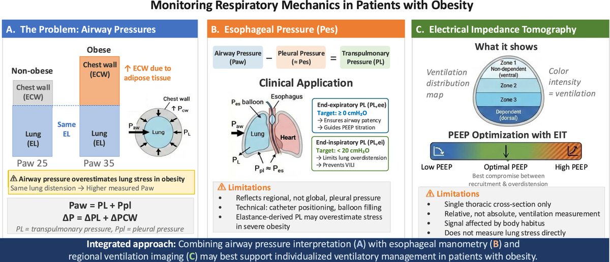 CritCareReviews's tweet photo. Today's Paper of the Day is:

Mechanical ventilation for ICU patient with obesity: current best practices and future directions

https://t.co/JKgcYjmsFD

Join us to read 1 paper per day and stay up-to-date as we cover the spectrum of critical care across 2026 https://t.co/Sq8sCJg0cj