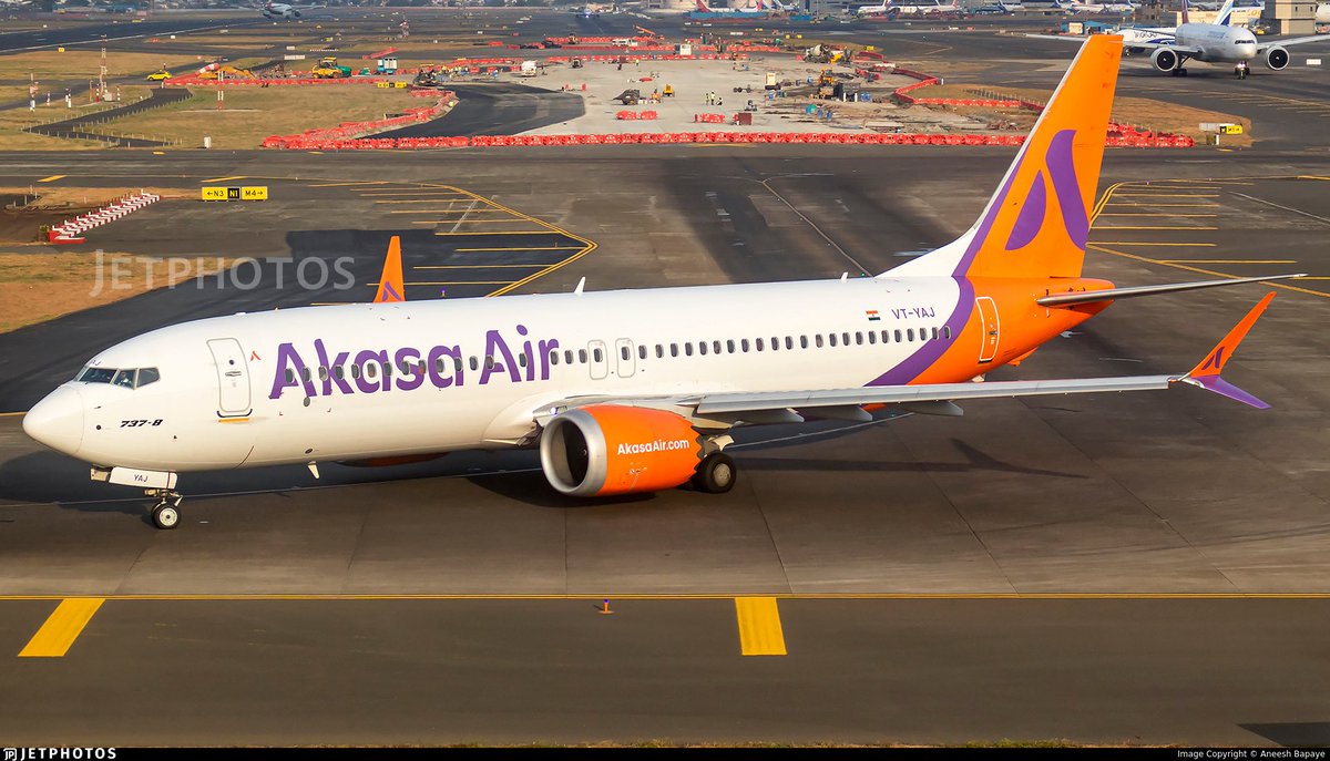 runway_thrill's tweet photo. Akasa Air to Launch flights to Jaipur from Mumbai &amp; Benglauru  eff 11 October 2026 , to be operated 7x weekly using B737 Max 8

Timings 
QP1529 BLR0820 – 1050JAI 
QP1530 JAI1130 – 1400BLR 

QP1153 BOM0910 – 1110JAI 
QP1154 JAI1200 – 1355BOM 

📸 Aneesh Bapaye https://t.co/qPeKqm38wW