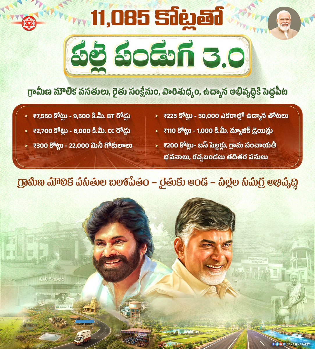 TheUnknownCult's tweet photo. Pawan Kalyan Ministry. 
CM, PM Protocol.

Eenadu paper Govt Ad lo Lokesh photo enduku pettaru?  Any relevance or protocol? 

Kanisam Local MLA photo aina veyalsindi. 🙏 https://t.co/clIiJyHXNG