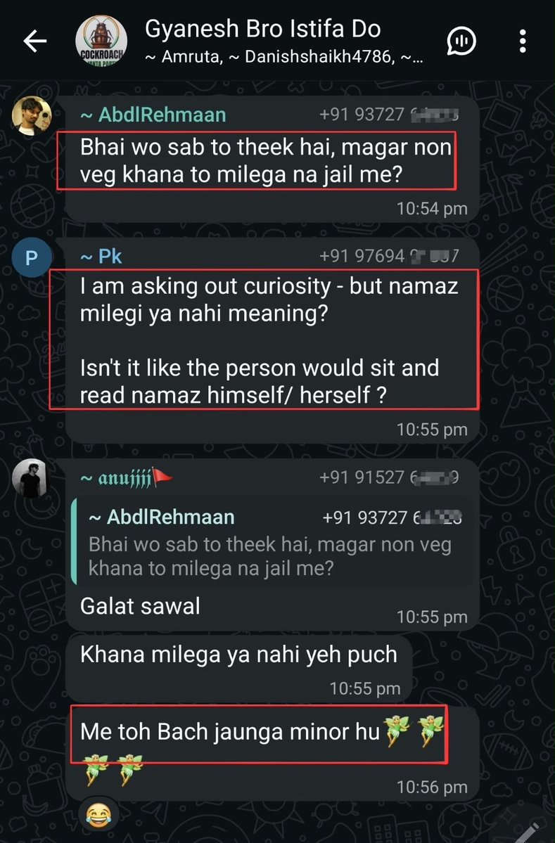 VijayGajeraO's tweet photo. 2. My source has confirmed that most madrasas in Maharashtra have planned to send minors to the protest.

This WhatsApp group is also filled with radicals. https://t.co/xF0GZseZnt