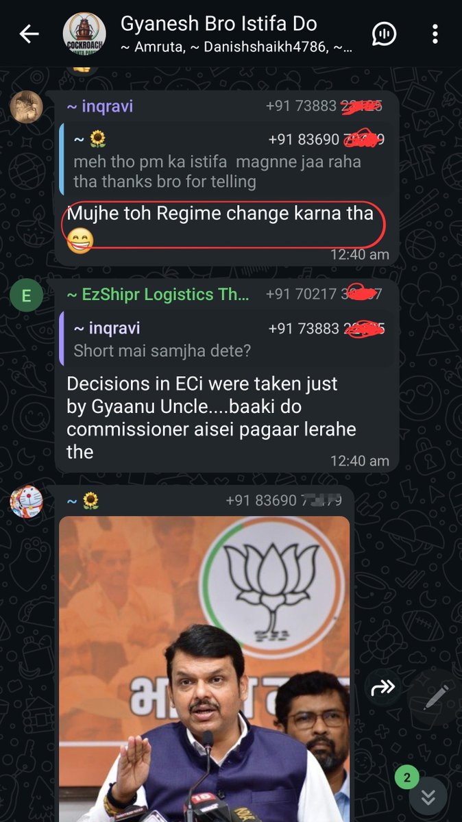 VijayGajeraO's tweet photo. 2. My source has confirmed that most madrasas in Maharashtra have planned to send minors to the protest.

This WhatsApp group is also filled with radicals. https://t.co/xF0GZseZnt