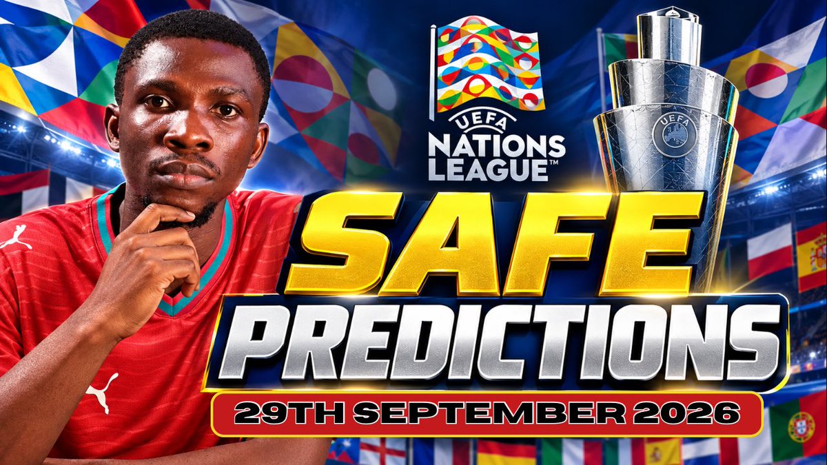 predictfutbol01's tweet photo. Today's UEFA Nations League Safe Predictions Have Been Posted on Our YouTube Channel
👉 https://t.co/ff6PRNvDzr

📌 WINNING IS GUARANTEED 💯✅ https://t.co/IMXz7fZ5Nr