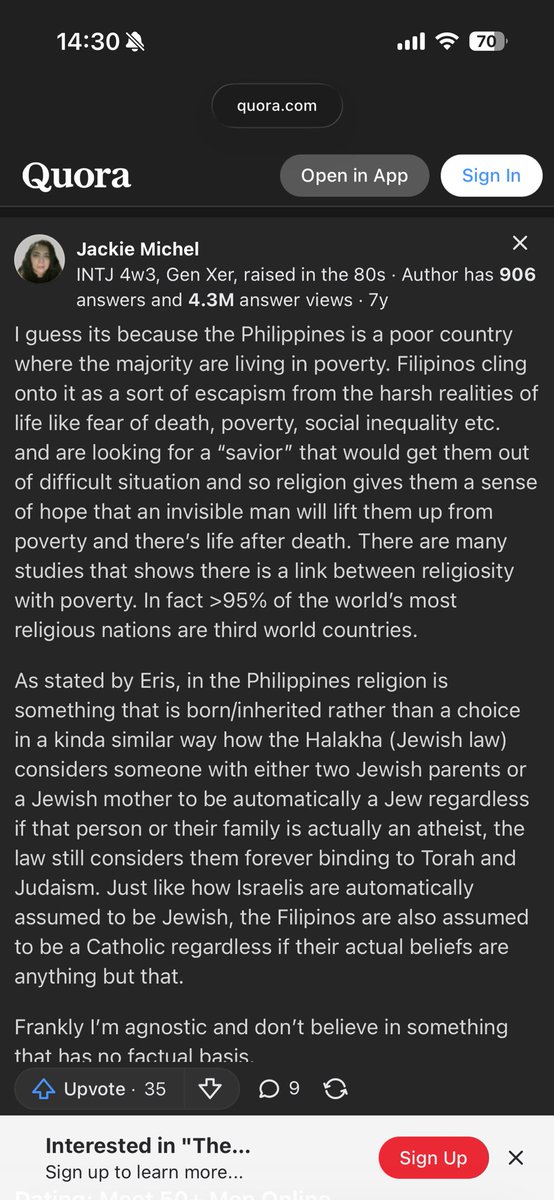 bufenarzoles's tweet photo. Filipinos defending Israel is deeply rooted on their religious beliefs that they will be saved one day.

They’re children killers, Tita Baby. They rape women and steal lands. AND THEY’RE PROUD OF IT. No remorse. Do you really think they’re God’s chosen people? https://t.co/xyeN32oVKI