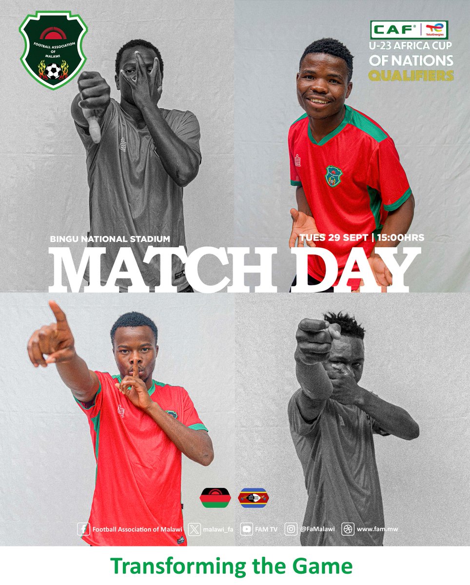 FaMalawi's tweet photo. It all starts at home!

🕖 15:00hrs | 🏟️ Bingu National Stadium. https://t.co/KNVWUiOWLi