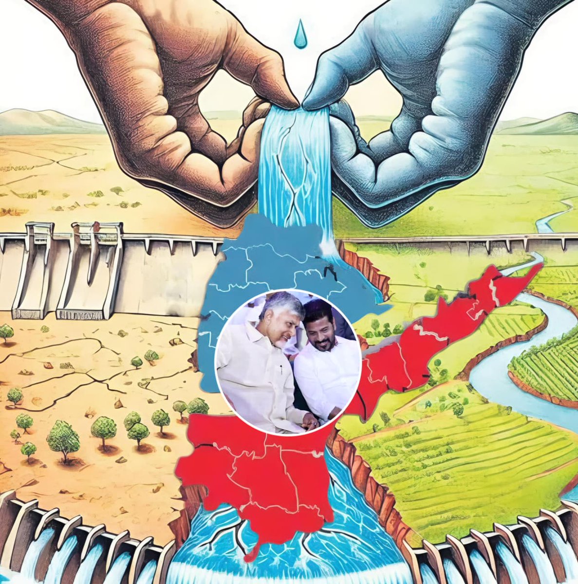 MissionTG's tweet photo. 🚨Chandrababu Naidu returns with yet another conspiracy against Telangana

AP seeks halt to Palamuru-Rangareddy works, revives Krishna water-sharing dispute ⁉️

Andhra Pradesh has stepped up its objections to Telangana’s irrigation projects, seeking an immediate halt to construction works on the Palamuru-Rangareddy Lift Irrigation Scheme (PRLIS) and several other projects in the Krishna basin.

In a letter to the Krishna River Management Board (KRMB), AP Special Chief Secretary for Water Resources Shashibhushan Kumar has sought inclusion of the issue in the board meeting scheduled for October 1. 

AP contends that Telangana is taking up works without securing the required statutory clearances and has raised objections to projects including Kalwakurthy, Achampet, Makthal-Narayanpet-Kodangal and Gudendoddi.

The state has also opposed proposals to increase the capacity of the Relampadu reservoir under the Jawahar Nettempadu scheme and raise the Gudendoddi balancing reservoir to 15 TMC. 

Objections have further been raised against several projects drawing water from the Pulichintala backwaters.

AP has cited the Supreme Court proceedings concerning PRLIS and argued that the project was initially permitted only as a drinking-water scheme requiring about 7.5 TMC. 

It has also pointed to the return of the project’s DPR by the Central Water Commission and the ongoing Krishna water-allocation dispute.

At the same time, AP has renewed its demand for a 66:34 division of Krishna waters. 

It wants the formula based on the erstwhile Andhra Pradesh’s 811 TMC allocation - 512 TMC for AP and 299 TMC for Telangana - to be implemented.

The renewed objections are likely to intensify the already contentious dispute over Krishna water rights and project clearances between the two Telugu states.