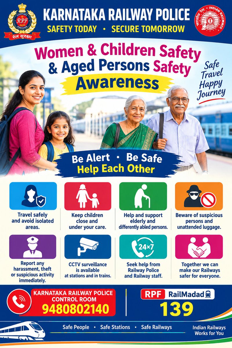 KARailwayPolice's tweet photo. @DgpKarnataka @rpfswr @KarnatakaCops @rpfwr1 @CPBlr @CPMysuru https://t.co/OqI4CXPKQP