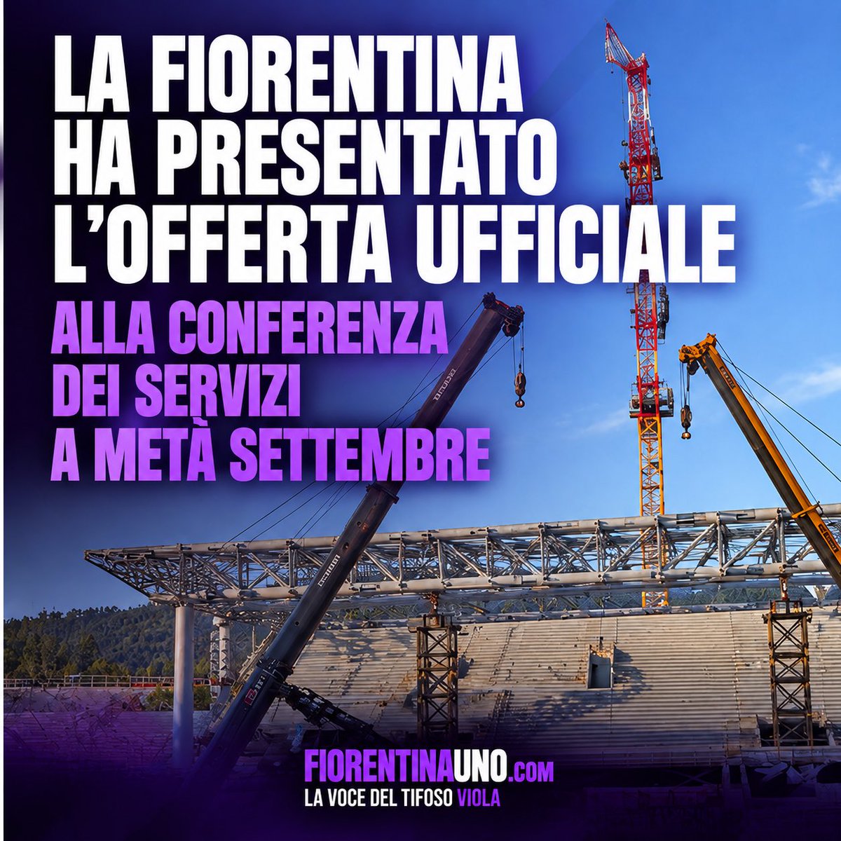 FiorentinaUno's tweet photo. 🏗️ Il club gigliato ha presentato a metà settembre l'offerta ufficiale per entrare nel progetto di restyling dell'impianto di Campo di Marte 🏟️

✍🏻 La Nazione

#Fiorentina #stadio #Franchi #restyling https://t.co/NIMrPrYLAk
