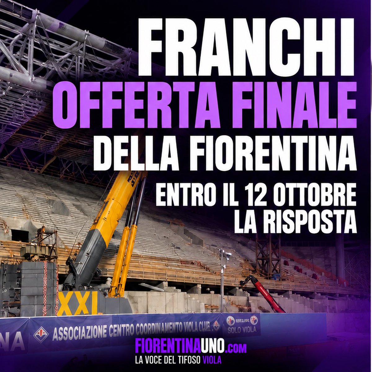 FiorentinaUno's tweet photo. 🏗️ Il club gigliato ha presentato a metà settembre l'offerta ufficiale per entrare nel progetto di restyling dell'impianto di Campo di Marte 🏟️

✍🏻 La Nazione

#Fiorentina #stadio #Franchi #restyling https://t.co/NIMrPrYLAk