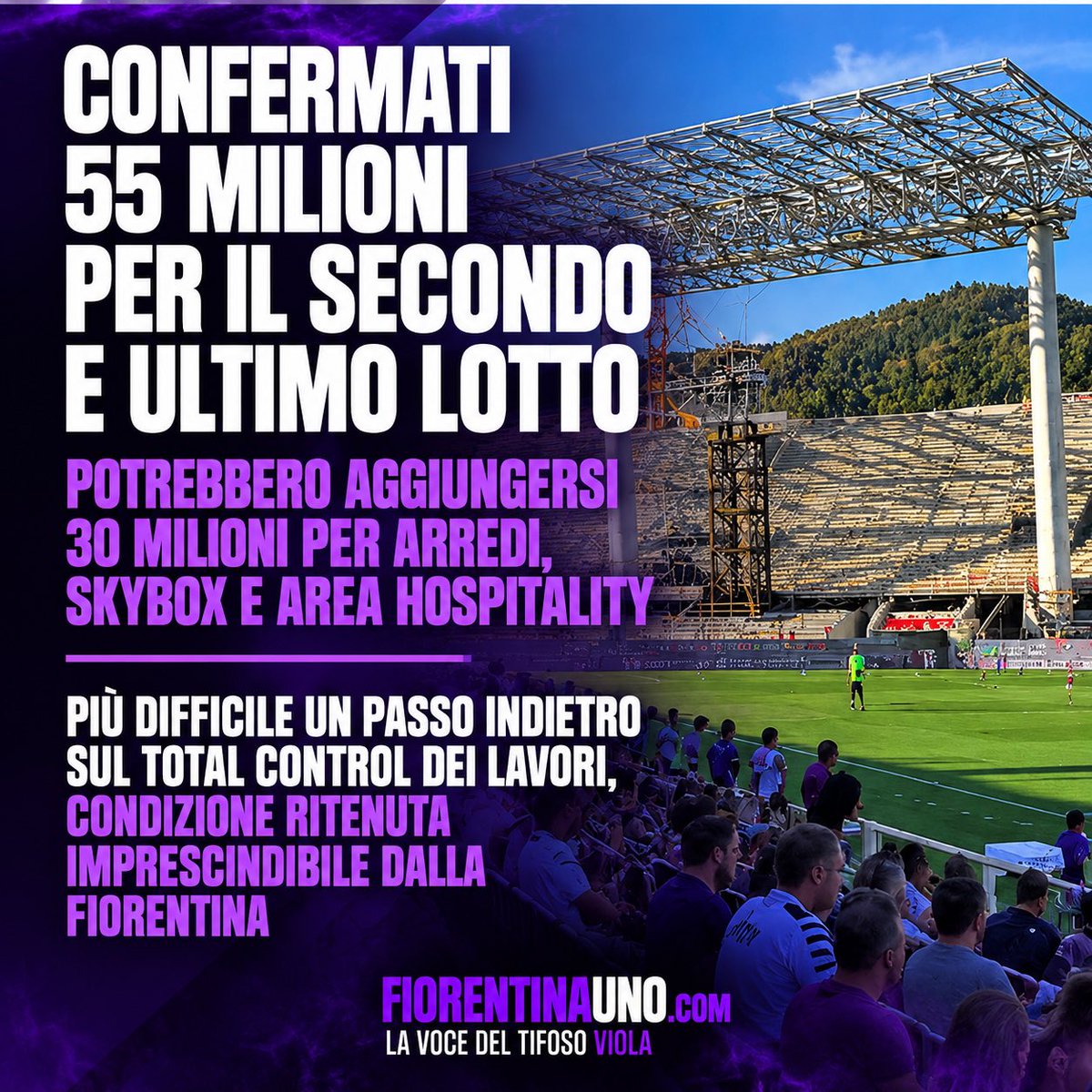 FiorentinaUno's tweet photo. 🏗️ Il club gigliato ha presentato a metà settembre l'offerta ufficiale per entrare nel progetto di restyling dell'impianto di Campo di Marte 🏟️

✍🏻 La Nazione

#Fiorentina #stadio #Franchi #restyling https://t.co/NIMrPrYLAk