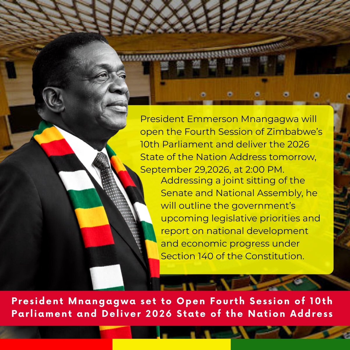 Saba2102's tweet photo. SONA brings the Government’s legislative and development priorities into public view. The key issue for citizens and stakeholders is how these priorities translate into programmes and results. #ZIMSONA2026 #NDS2 https://t.co/lLyNXIIvcZ