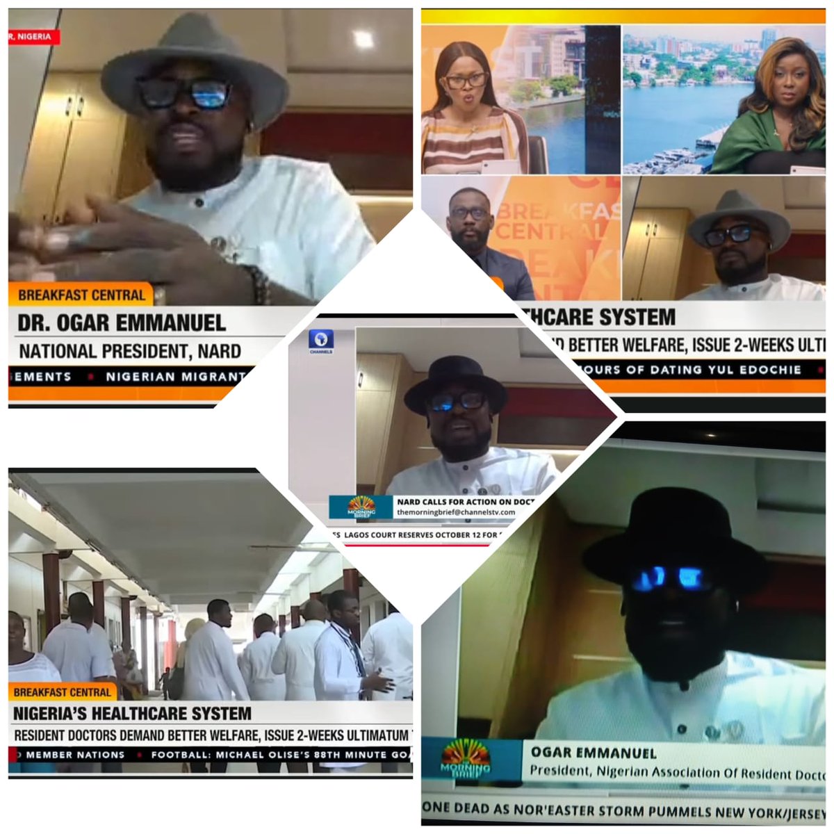 nard_nigeria's tweet photo. *RECAP OF MR. PRESIDENT'S MEDIA OUTING TODAY, TUESDAY, 29TH SEPTEMBER, 2026*

Distinguished NARDites,

Our dear President, *Dr. OGAR Emmanuel Idoko, POTNARD XLVI* had two media engagements this morning on *Channels TV (The morning brief) and News Central TV* respectively to dissect the 18 demands contained in the NARD Calabar AGM communique and the 2-week ultimatum.

He highlighted gaps between agreements and implementation as the major setback in the pursuit of better welfare and infrastructure for the Nigerian Health Sector.

He maintained that NARD  is willing to discuss with the Federal government on a round table to avert the impending industrial disharmony.

We will keep you informed as more media engagements are scheduled.

Thank you for your support so far.

*Dr. ASHIMOM Timothy Msughter*
NARD PSS
29-09-'26