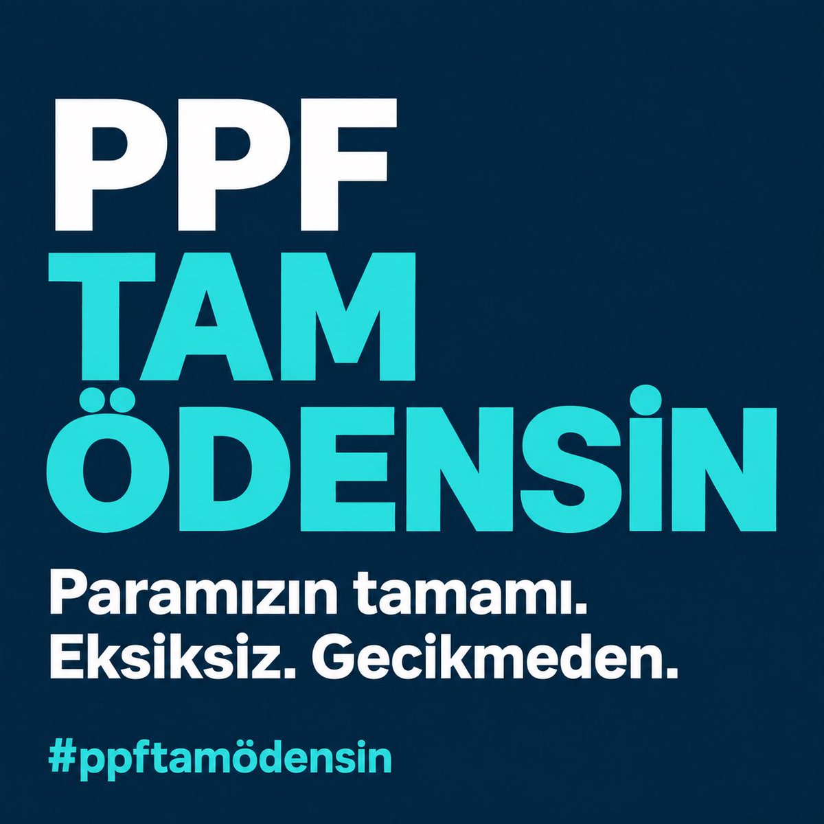 TP2YatirimciSes's tweet photo. Yıllarca çalışıp biriktirdik. İhtiyacımız olduğunda çekebilmek için para piyasası fonuna koyduk. Şimdi kendi paramıza ulaşamıyoruz.

Paramızın tamamını, eksiksiz ve gecikmeden istiyoruz.

#ppftamödensin https://t.co/FOo8rxCsiI