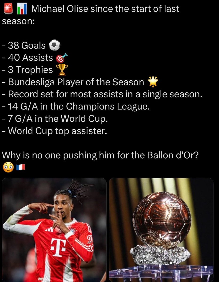 fokn_citizen's tweet photo. If Lamine Yamal somehow manages to win the  Ballon D’Or over Olise , then

Cristiano Ronaldo was right https://t.co/Hz8LKWocu4