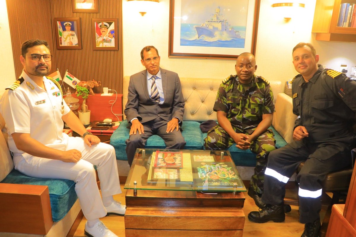 IndiainKenya's tweet photo. 🇮🇳⚓🇰🇪 INS Tarkash, a frontline guided-missile frigate of the Indian Navy, arrived at Mombasa Port today for an Operational Turnaround from 29 Sep-02 Oct 2026.
The port call will feature professional exchanges, interactions between the crews and community outreach. INS Tarkash will be open to visitors on 01 Oct from 11am–4pm. On departure, the ship is scheduled to undertake a Passage Exercise with the Kenya Navy.
The visit advances 🇮🇳–🇰🇪 maritime cooperation in the Western Indian Ocean and reflects India’s MAHASAGAR vision.
@MEAIndia @SpokespersonMoD @kdfinfo @indiannavy @IndiannavyMedia @IndianDiplomacy
