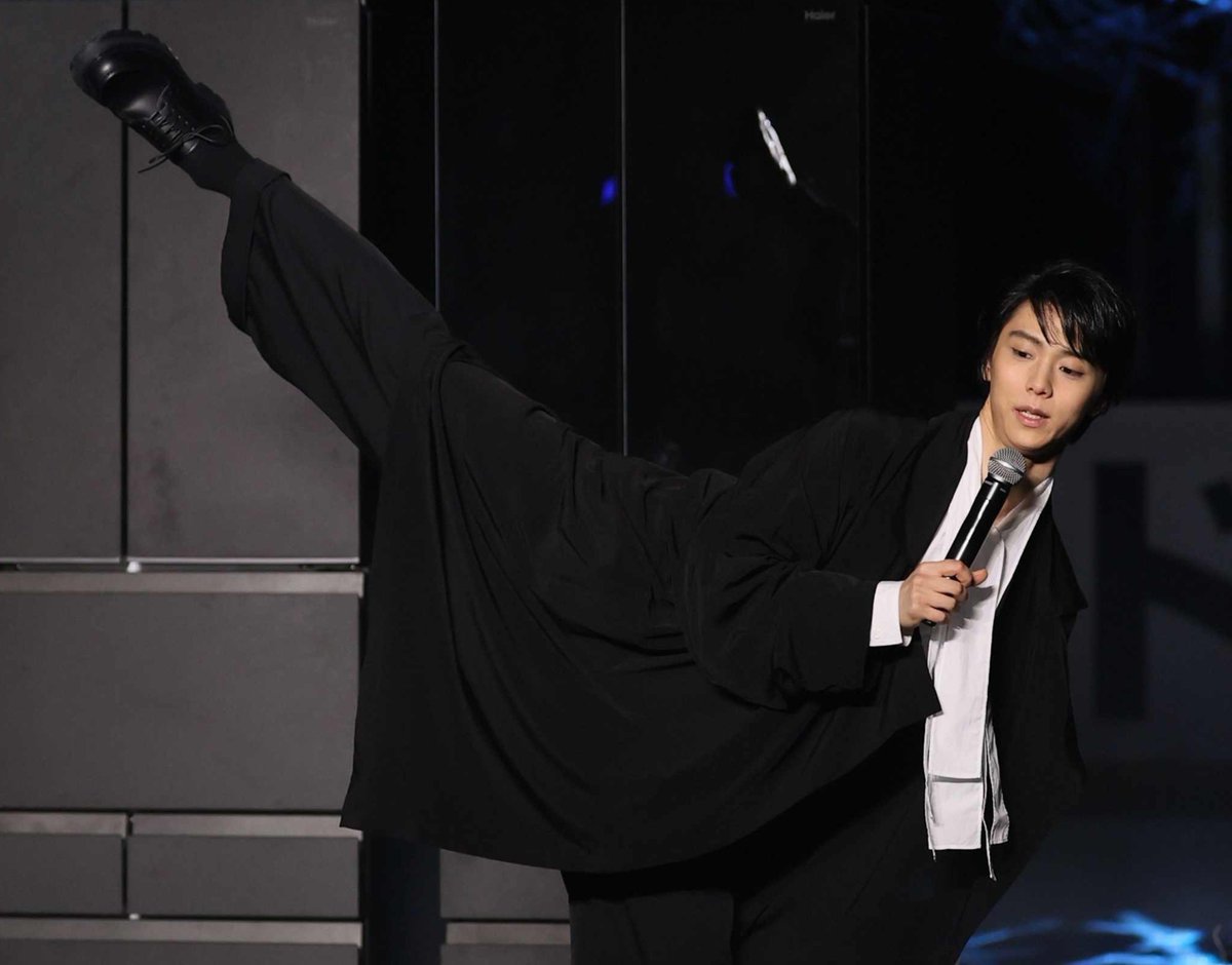 SponichiF's tweet photo. ハイアール・AQUA 新製品記者発表会 #羽生結弦（撮影・小海途良幹
@yoshiki_kogaito ) https://t.co/4sTgE0bN3F