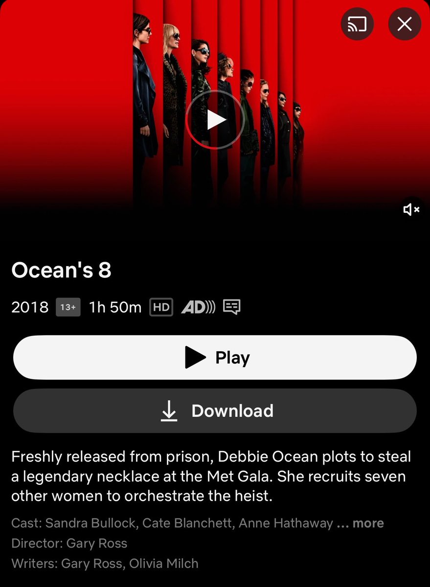 Chaliii_'s tweet photo. ocean’s 8 กลับเข้ามาแล้วววววววววว https://t.co/hnvG5zN3jb