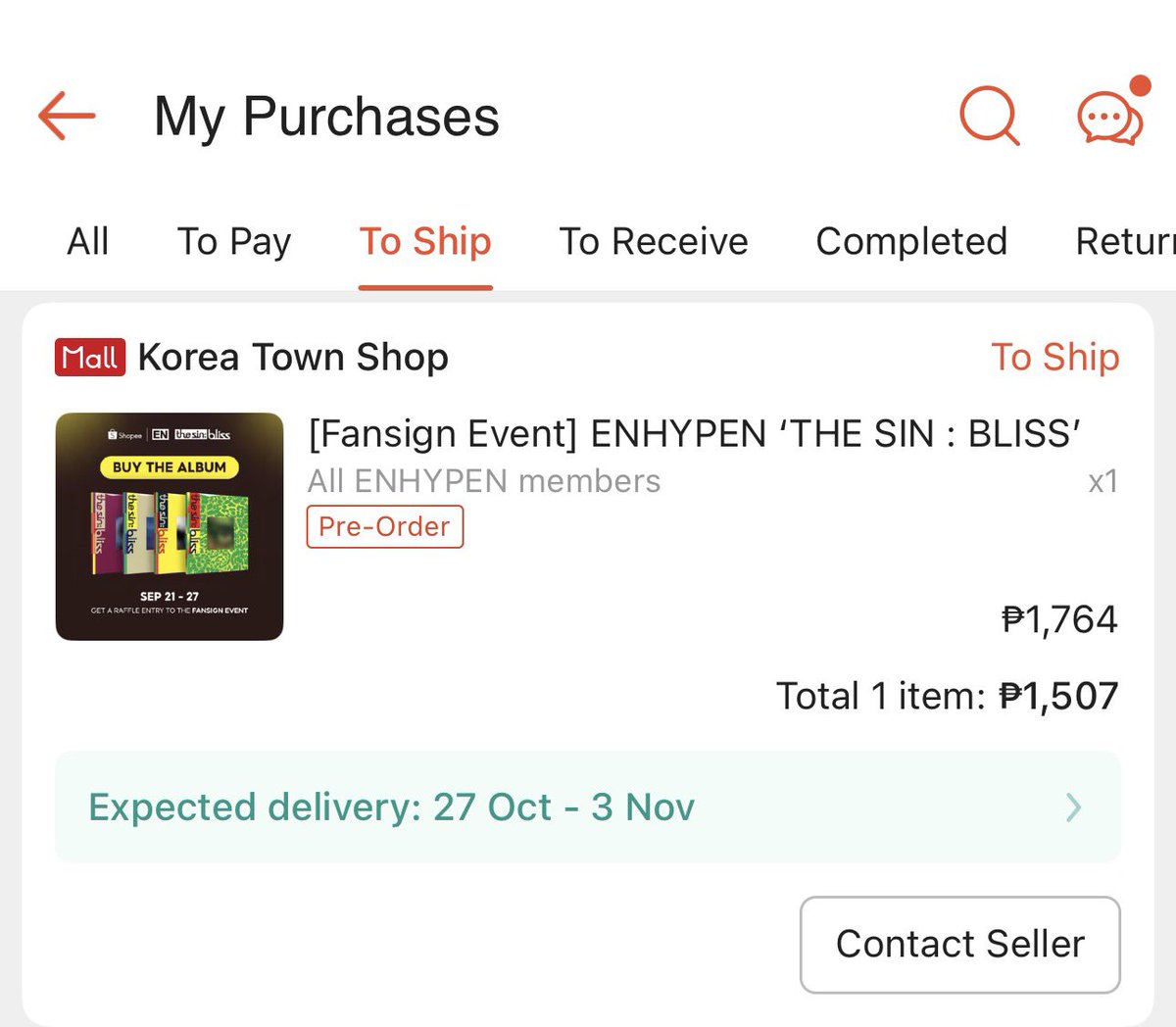 mincloudz's tweet photo. wdym i’m gonna talk to ALL MEMBERS 😭 1 ENTRY AND A DREAM !!!

 SEE YOU SOON MY LUVS @ENHYPEN_members 🥹🧡 https://t.co/S0xkJI2FB7