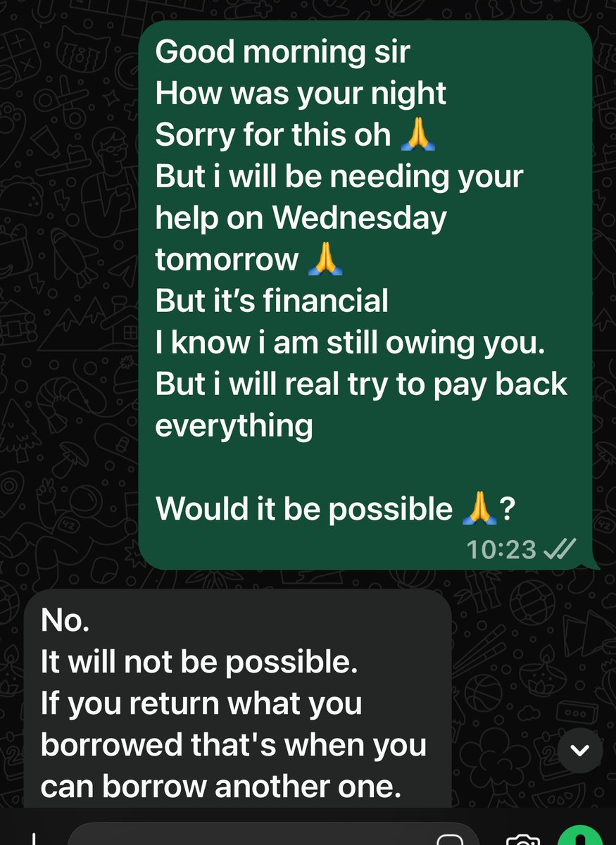 KamCydla4's tweet photo. Someone in my DM vs Me in another person’s DM 😂🤲

As you dey beg me, i dey beg another person 
So no be my fault say i no fit chest your billing 🤲😂. https://t.co/3NgqZTeeL7